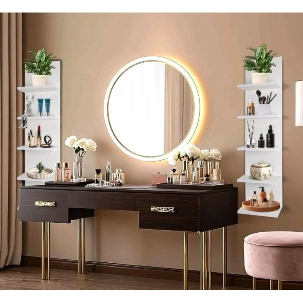 5 Tier Floating Wall Shelf Unit Storage Organizer Home Bedroom Decor New